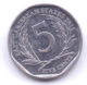 EAST CARIBBEAN STATES 2015: 5 Cents, KM 36 - East Caribbean States