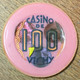 03 VICHY JETON DE CASINO 1,00 NOUVEAUX FRANCS N° 5214 ROSE CHIPS TOKENS COINS - Casino