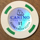 CANADA NOVA SCOTIA SYDNEY CASINO CHIP $ 1 JETON TOKENS COINS - Casino