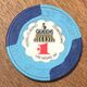 USA NEVADA LAS VEGAS 4 QUEENS CASINO CHIP $1 JETON TOKEN COIN - Casino