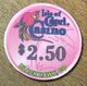 USA COLORADO BLACK HAWK ISLE OF CAPRI CASINO INDIAN CHIP $ 2,5 JETON TOKEN COIN PERROQUET PARROT - Casino