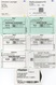 Lot De 9 Tickets (carton) De Bateaux Mer Du Nord - Europe