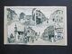 DR 1910 Elsass Mehrbildkarte Gruss Aus Bitsch Strassburger Tor, Saargemünder Strasse, Herrenstrasse Und Kirche - Souvenir De...