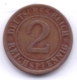 DEUTSCHES REICH 1924 D: 2 Reichspfennig, KM 38 - 2 Rentenpfennig & 2 Reichspfennig