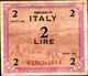 19896) BANCONOTA Da 2 LIRE AM OCCUPAZIONE AMERICANA ITALIA MONOLINGUA FLC 1943  -banconota Non Trattata.vedi Foto - [ 4] Emisiones Provisionales