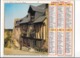 Calendrier 1980, Almanach Des P T T ,postes, Vielle Maison Dinan , Jardin D'Angers,  ,Département 30 , Double Face - Grand Format : 1971-80