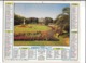 Calendrier 1980, Almanach Des P T T ,postes, Vielle Maison Dinan , Jardin D'Angers,  ,Département 30 , Double Face - Grand Format : 1971-80