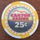 ÉTATS-UNIS USA COLORADO BLACK HAWK CANYON CASINO INDIAN CHIP 25 C JETON TOKEN COIN CLOSED FERMÉ - Casino