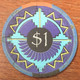 ÉTATS-UNIS USA NEW MEXICO SANTA FEE BUFFALO THUNDER RESORT CASINO CHIP $1 JETON TOKEN COIN - Casino