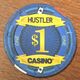 USA CALIFORNIE GARDENA HUSTLER CASINO CHIP $ 1 JETON TOKEN COIN - Casino