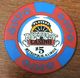 USA ILLINOIS METROPOLISPLAYERS RIVERBOAT CASINO CHIP $ 5 JETON TOKENS COINS CLOSED FERMÉ - Casino