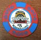 USA ILLINOIS METROPOLISPLAYERS RIVERBOAT CASINO CHIP $ 5 JETON TOKENS COINS CLOSED FERMÉ - Casino