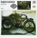 Motorcycle HARLEY-DAVIDSON Sport W 584cc 1919 - Moto Américaine - Collection Fiche Technique Edito-Service S.A. - Collezioni