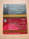 China Starbucks 2020 Stored-value Gift Card,happy Moon Festival,Merlion,puzzle Set Of 2, Used,500Y And 200 Y Facevalue - Cartes Cadeaux