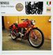 BENELLI 250cc Tipo 4 T-SS Elastico 1941 - Moto Italienne - Collection Fiche Technique Edito-Service S.A. - Verzamelingen