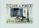 Vélo Au "Café Du Port" Côte Atlantique  "Le Rendez Vous Des Pêcheurs" D'après Jean Roger MOREL -Maxi Carte 17 X 12 - Cafés