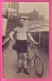 CARTE PHOTO DU CYCLISTE PAUL GUIGNARD (1876- 1965) - CHAMPION DU MONDE FRANCAIS DE DEMI FOND 1913 A LEIPZIG - 2 SCANS - - Radsport