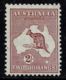 Australia 1935 Kangaroo 2/- Maroon C Of A Watermark MH - Listed Variety - Ungebraucht