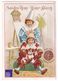 Jolie Chromo Amidon Remy Calendrier 1890 Enfant Artiste Peintre Lion Peinture Art Pierrot Victorian Trade Card A39-99 - Ibled