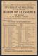 1910 BELGIQUE - IMPRIMÉ PRÉOBLITÉRÉ 1c BRUXELLES  A GAND  - FIJNE WIJNEN OP FLESSCHEN - VIN, WINE, WEIN, VINO - Roller Precancels 1910-19