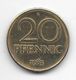 DDR 20 Pfennig 1983 A  Km 11  Vf+ - 20 Pfennig