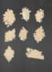 8 Petits  Découpis FLEURS ROSES MYOSOTIS PENSEES  MARGUERITTES 3.5 X 7 Cm Environ 85 - Fleurs
