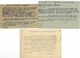 Entier Martouret 42 St Etienne / Lot De 3 / 1926 / 1930 / 1939 / CAD, Flamme, Daguin - Collections & Lots: Stationery & PAP