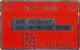 United Kingdom - BTT006 Test Card, L&G, Red / Polished Silver, Marks On Surface, As Scan - BT Engineer BSK Service : Emissioni Di Test