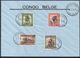 CONGO - Ruanda-Urundi - COB RU150/153 - CTO Usumbura 1945 - Croix Rouge  - RB01 - Brieven En Documenten