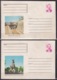 1976-EP-91 CUBA 1976 COMPLETE SET 5 POSTAL STATIONERY COVER COMPLETE YEAR. - Lettres & Documents