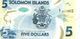 SOLOMON ISLANDS $5 BLUE NATIONAL EMBLEM FRONT BOAT BACK  POLYMER UNC  NO DATE P.NEW  READ DESCRIPTION !! - Solomonen