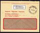 1956 Telegramm Couvert Rot Stempel La-Chaux-de-Fonds Mit Label "Brieftelegramm" - Télégraphe