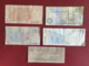 Lot De 5 Billets Circulés D'Ethiopie, Argentine Et Egypte - Ethiopia