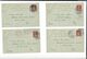 4 Correspondants Allemands De Lucien Herr ( 1914 ) Gmund Salzwedel  Liebenwerda Ostenwieck  Semeuse Cachet Allemand - Cartas & Documentos