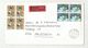 Lettre ,8 Timbres ,SUISSE , HELVETIA ,4005 BASEL ,ST. CLARA ,EXPRES, 44 ARLESHEIM , 3 Scans , Frais Fr 1.55 E - Postmark Collection