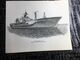 (stamp 25-8-2020) 25 X 20 Cm Lithography - USS Blue Ridge - LCC-19 - Bateaux