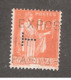 Perforé/perfin/lochung France No 286 T  Tauveron Et Cie - Altri & Non Classificati