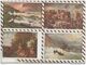 4AG1768 Lot De 8 Cartes TABLEAUX UNION NATIONALE DES GAZES DE GUERRE 2  SCANS - Pittura & Quadri