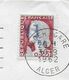 1962 - ALGERIE - ENVELOPPE Avec DECARIS SURCHARGE EA - RARE SURCHARGE RENVERSEE !! De ALGER GARE => PARIS - Algérie (1962-...)