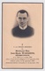 REVEREND PERE JEAN WAELKENS - TIELT 1904 - BRUXELLES 1951   2 SCANS - Compromiso