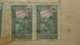 HIJAZ [SAUDI ARABIA] RAILWAY REVENUE STAMPS ON COVER SHEET WITH RUBBER STAMPS IN ARABIC - Saudi Arabia