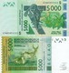 WEST AFRICAN STATES, GUINEA-BISSAU, 5000, 2017, Code S, P917Sg, UNC - Guinea–Bissau