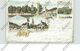 0-5237 WEISSENSEE, Lithographie, Markt, Schloß, Kreishaus, Michelshöhe, Sömmerda Langestrasse & Markt... - Weissensee