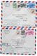 1953 - ENVELOPPES RECOMMANDEES 1° LIAISON AERIENNE AIR FRANCE JAPON => VIETNAM => FRANCE (SAIGON Et PARIS) AFFR. !! - Briefe U. Dokumente