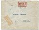 GRAND LIBAN 1FR MERSON SEUL LETTRE REC BEYROUTH 19.3.1924 BANQUE DE SYRIE POUR ALGER - Covers & Documents