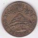 Etat Du Grand Liban, 5 Piastres 1940 , En Bronze, KM# 5 -  Lec# 31 - Liban