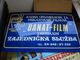 Old Plastic Billboard For Showing Movies Banat Film Zrenjanin 1947 61x41 Cm - Cinema Advertisement