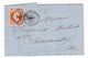 Lettre Bourges Cher 1859 Commentry Allier Mornet & Brisson Banque Banquier Napoléon III 40 Centimes - 1853-1860 Napoleon III