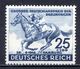 1942 REICH BLUE BAND HORSE RACES MICHEL: 814 MNH ** - Nuevos