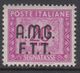 Trieste Zona A - AMG-FTT - Segnatasse N.14 - Varietà Stampa Spostata A Sinistra  - Cat. 70 Euro  Linguellato - MH* - Postage Due